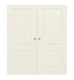 Frontansicht von WESTAG Doppelflügel-Schiebetür Provence Typ 4002 Weißlack