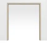 Frontansicht von Doppelflügel-Schiebetürsystem in der Wand laufend PortaLit-Trend Platineiche Ei 424 CPL - Westag