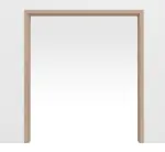 Frontansicht von Doppelflügel-Schiebetürsystem in der Wand laufend PortaLit-Trend Pinie Hell Pi 11 CPL - Westag