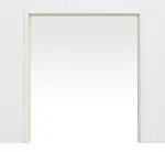 Frontansicht von Doppelflügel-Schiebetürsystem in der Wand laufend PortaLit-Trend Pinie Weiß Pi 230 CPL - Westag