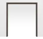 Frontansicht von Doppelflügel-Schiebetürsystem in der Wand laufend PortaLit-Trend Pinie Grau Pi 44 CPL - Westag