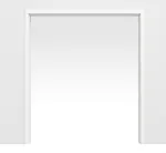 Frontansicht von Doppelflügel-Schiebetürsystem PortaLit Arctic Weiß A222 in der Wand laufend - Westag