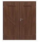 Frontansicht von CLASSEN Doppelflügeltür Antiope M1 Nuss Primo inkl. Zarge 