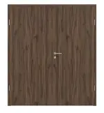 Frontansicht von HÖRMANN Doppelflügeltür Alpineiche Duradecor ProLine mit Zarge