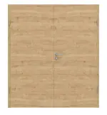 Frontansicht von Wildeiche quer ProLine Duradecor Doppelflügeltür inkl. Zarge - Hörmann