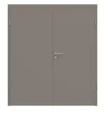 Frontansicht von Doppelflügeltür ProLine Taupe RAL 7048 Lack inkl. Zarge - Hörmann
