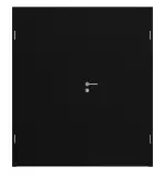 Frontansicht von Doppelflügeltür  ProLine Schwarz RAL 9005 Lack inkl. Zarge - Hörmann