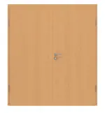 Frontansicht von Doppelflügeltür Basic 4.15 Dekor Buche inkl. Zarge - Interio