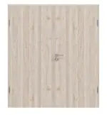 Frontansicht von Doppelflügeltür Basic 4.15 Dekor Nuss Columbia Hell inkl. Zarge - Interio