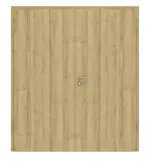 Frontansicht von Doppelflügeltür Basic 4.15 Dekor Riviera Eiche inkl. Zarge - Interio