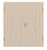 Frontansicht von Doppelflügeltür Basic 4.15 Dekor Sonoma Eiche inkl. Zarge - Interio