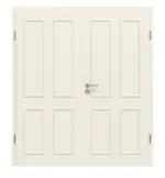Bild von Blankenese 4F Klassik Weiß RAL 9010 Doppelflügeltür inkl. Zarge - Jeld-Wen