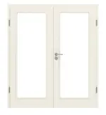 Frontansicht von Klassik Weiß RAL 9010 Westalack Bretagne 3004-LA Doppelflügeltür - Westag