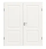 Frontansicht von Carolina 1 ClassicLine Weißlack Doppelflügeltür inkl. Zarge - Hörmann