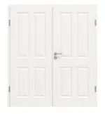 Frontansicht von Carolina 2 ClassicLine Weißlack Doppelflügeltür inkl. Zarge - Hörmann