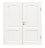 Frontansicht von Carolina 4 ClassicLine Weißlack Doppelflügeltür inkl. Zarge - Hörmann