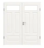 Frontansicht von Carolina 5 LA 1 ClassicLine Weißlack Doppelflügeltür inkl. Zarge - Hörmann