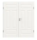 Frontansicht von Carolina 5 ClassicLine Weißlack Doppelflügeltür inkl. Zarge - Hörmann