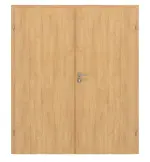 Frontansicht von CLASSEN Doppelflügeltür Century M1 Eiche geölt 3D Look inkl. Zarge 