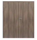 Frontansicht von CLASSEN Doppelflügeltür Century M1 Esche Graphit Iridium inkl. Zarge 