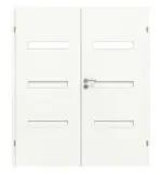 Frontansicht von CLASSEN Doppelflügeltür Century M4 Weiß Primo mit Lichtausschnitt inkl. Zarge