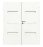 Frontansicht von CLASSEN Doppelflügeltür Century M5 Weiß Primo inkl. Zarge 