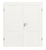 Frontansicht von Classic 3.13 Lackweiß Doppelflügeltür inkl. Zarge - Classen