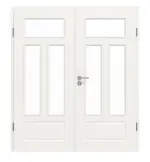 Frontansicht von Classic 3.15 Lackweiß Doppelflügeltür inkl. Zarge - Classen