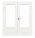 Frontansicht von Classic 3.16 Lackweiß Doppelflügeltür inkl. Zarge - Classen