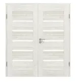 Frontansicht von Clif 5.2 Norwegische Esche Doppelflügeltür inkl. Zarge - Classen