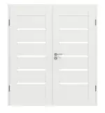 Frontansicht von Clif 5.2 Weiß matt Doppelflügeltür inkl. Zarge - Classen