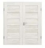 Frontansicht von Clif 5.3 Norwegische Esche Doppelflügeltür inkl. Zarge - Classen