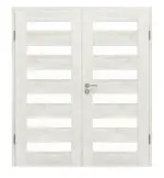 Frontansicht von Clif 5.4 Norwegische Esche Doppelflügeltür inkl. Zarge - Classen