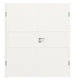 Frontansicht von Cofi 04 Weißlack RAL 9016 Doppelflügeltür inkl. Zarge - Deine Tür