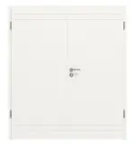 Frontansicht von Cofi 14 Weißlack RAL 9016 Doppelflügeltür inkl. Zarge - Deine Tür