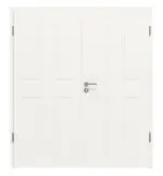 Frontansicht von Cofi 15 Weißlack RAL 9016 Doppelflügeltür inkl. Zarge - Deine Tür