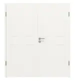 Frontansicht von Cofi 16 Weißlack RAL 9016 Doppelflügeltür inkl. Zarge - Deine Tür