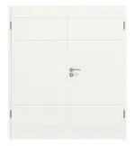 Frontansicht von Cofi 18 Weißlack RAL 9016 Doppelflügeltür inkl. Zarge - Deine Tür