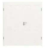 Frontansicht von Cofi 40 Weißlack RAL 9016 Premium Doppelflügeltür inkl. Zarge