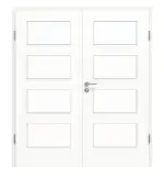 Frontansicht von Doppelflügeltür LA 9 Ultramatt Weiß ProLine inkl. Zarge - Hörmann