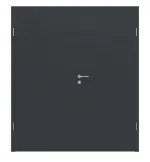 Frontansicht von Doppelflügeltür Cotton like Anthrazit Basic inkl. Zarge - Huga