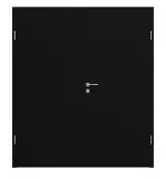 Frontansicht von HÖRMANN Doppelflügeltür Ultramatt Schwarz Proline Concepto mit Zarge