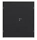 Frontansicht von HÖRMANN Doppelflügeltür Schiefer Schwarz Proline Concepto mit Zarge