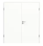 Frontansicht von Doppelflügeltür Ultramatt Weiß ProLine inkl. Zarge - Hörmann