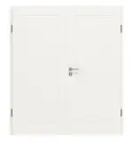 Frontansicht von JELD-WEN Doppelflügeltür Contour 1F Brillantweiß ähnlich RAL 9016 ExpertLack mit Zarge