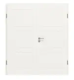 Frontansicht von JELD-WEN Doppelflügeltür Contour 3FG Brillantweiß ähnlich RAL 9016 ExpertLack mit Zarge