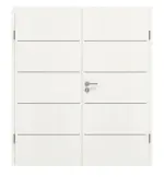 Frontansicht von GARANT Doppelflügeltür Corona 830 Authentic Bianco CePaL mit Zarge