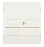 Frontansicht von GARANT Doppelflügeltür Corona 830 Weiß Struktur Premium CePaL mit Zarge