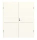Frontansicht von GARANT Doppelflügeltür Corona 832 Pearl White CePaL mit Zarge