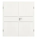Frontansicht von GARANT Doppelflügeltür Corona 832 Authentic Bianco CePaL mit Zarge